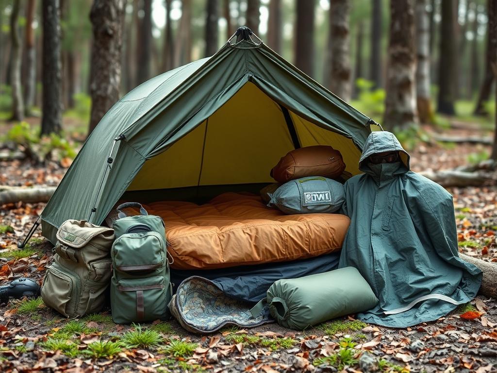 Bug-out bag shelter and environmental protection gear